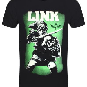 Nintendo Legend of Zelda Hero of Hyrule Men’s Black T-Shirt