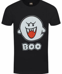 Nintendo Super Mario Boo Mens Black T Shirt 1