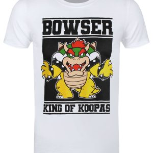 Nintendo Super Mario Bowser King Of Koopas Mens White T Shirt 1