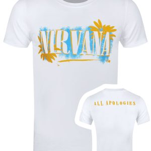 Nirvana All Apologies Mens White T Shirt 1