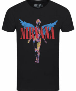 Nirvana Angelic Mens Black T Shirt 1