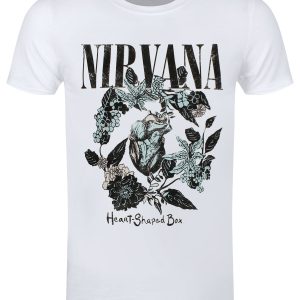 Nirvana Heart-Shaped Box Men’s White T-Shirt