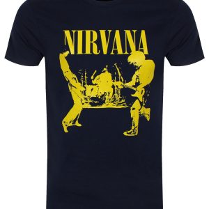 Nirvana Stage Mens Navy Blue T Shirt 1