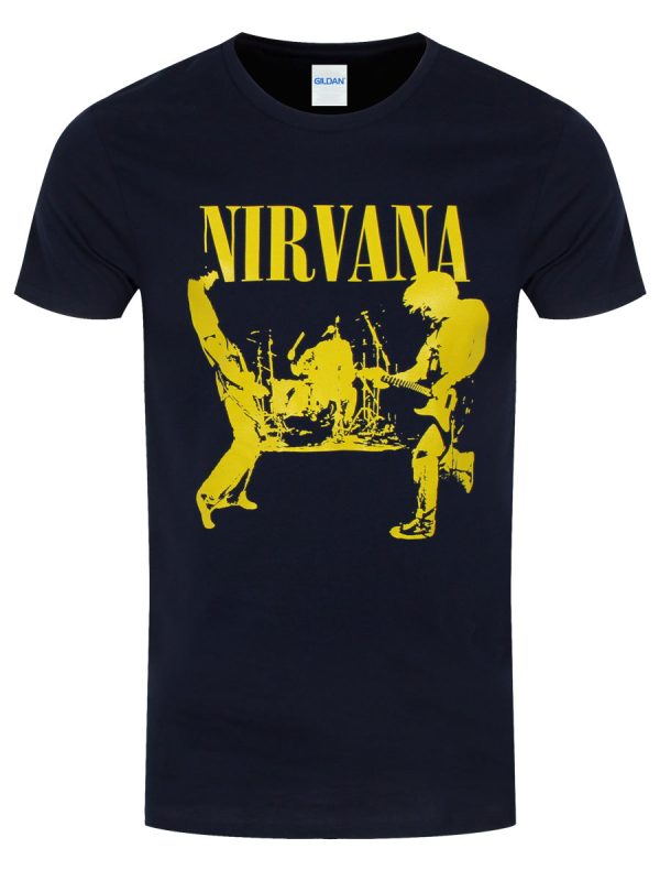 Nirvana Stage Men’s Navy Blue T-Shirt