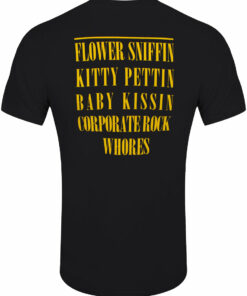 Nirvana Yellow Happy Face Flower Sniffin Mens Black T Shirt 2