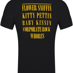 Nirvana Yellow Happy Face Flower Sniffin’ Men’s Black T-Shirt