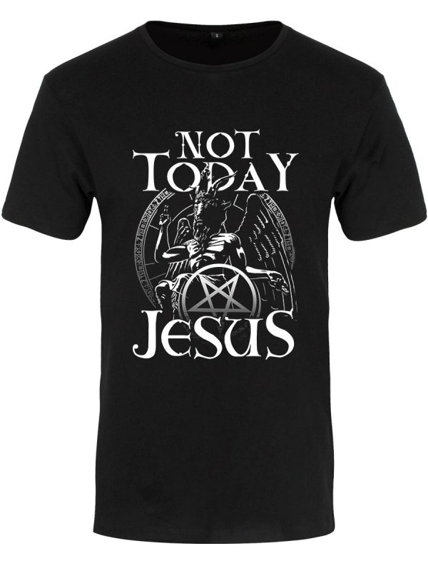 Not Today Jesus Men’s Premium Black T-Shirt