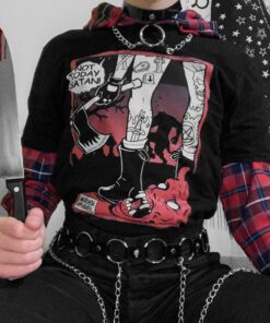 Not Today Satan T Shirt 1