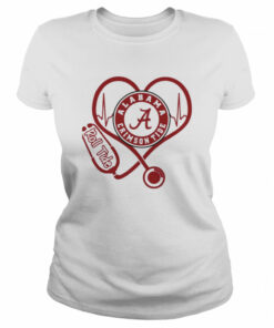 Nurse Love Alabama Crimson Tide Heartbeat Shirt 1 Nurse Love Alabama Crimson Tide Heartbeat Shirt 2