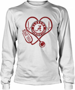 Nurse Love Alabama Crimson Tide Heartbeat Shirt 2 Nurse Love Alabama Crimson Tide Heartbeat Shirt 3