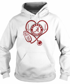 Nurse Love Alabama Crimson Tide Heartbeat Shirt 4 Nurse Love Alabama Crimson Tide Heartbeat Shirt 5