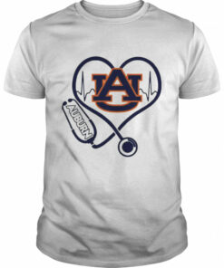 Nurse Love Auburn Tigers Heartbeat Shirt 1