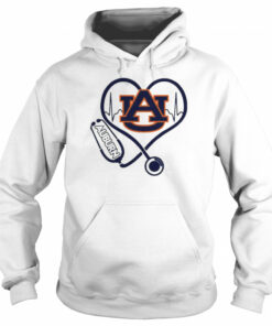 Nurse Love Auburn Tigers Heartbeat Shirt 5