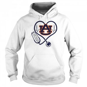 Nurse Love Auburn Tigers Heartbeat Shirt 5