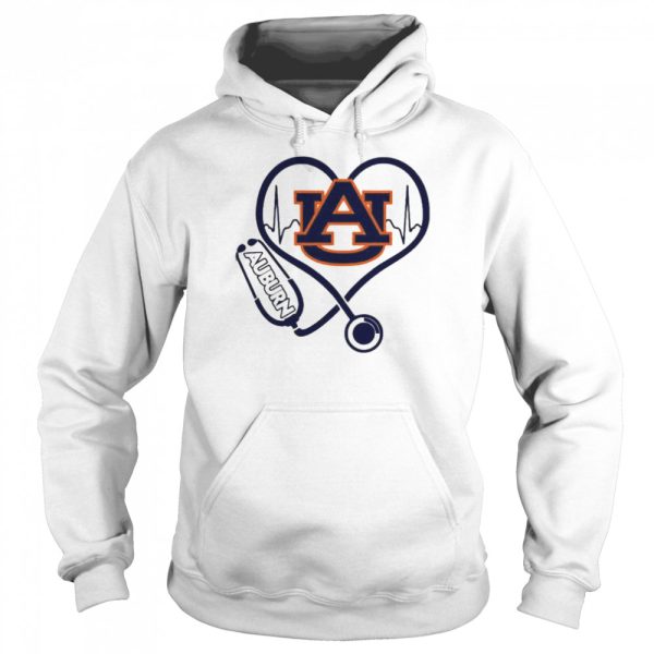 Nurse Love Auburn Tigers Heartbeat Shirt