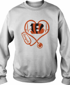 Nurse Love Cincinnati Bengals Heartbeat Shirt 3 Nurse Love Cincinnati Bengals Heartbeat Shirt 4