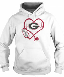 Nurse Love Georgia Bulldogs Heartbeat Shirt 5