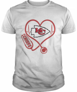 Nurse Love Kansas City Chiefs Heartbeat Shirt 1
