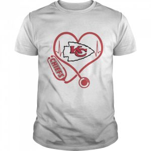 Nurse love Kansas city Chiefs heartbeat shirt, hoodie, sweater