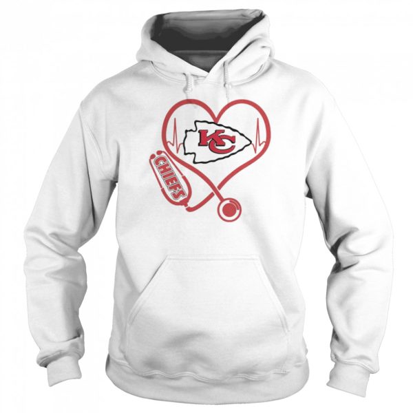 Nurse Love Kansas City Chiefs Heartbeat Shirt