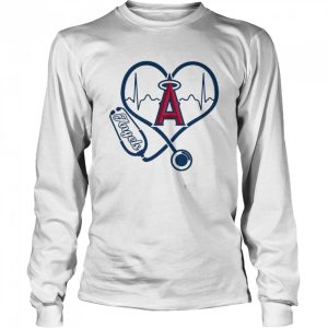 Nurse Love Los Angeles Angels of Anaheim Heartbeat Shirt 3