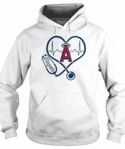 Nurse Love Los Angeles Angels of Anaheim Heartbeat Shirt 5