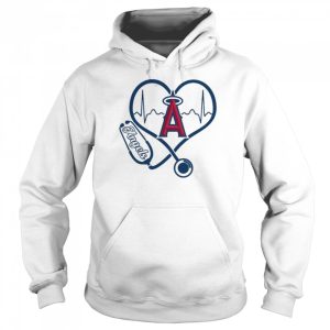 Nurse Love Los Angeles Angels of Anaheim Heartbeat Shirt 5