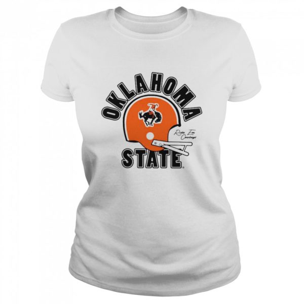 OSU Oklahoma state throwback 1960s helmet shirt