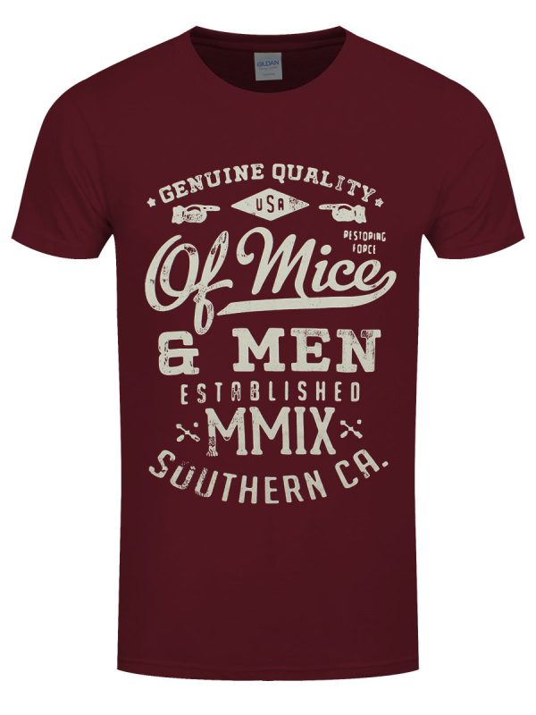 Of Mice & Men Genuine Men’s Maroon T-Shirt