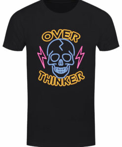 Over Thinker Mens Black T Shirt 1