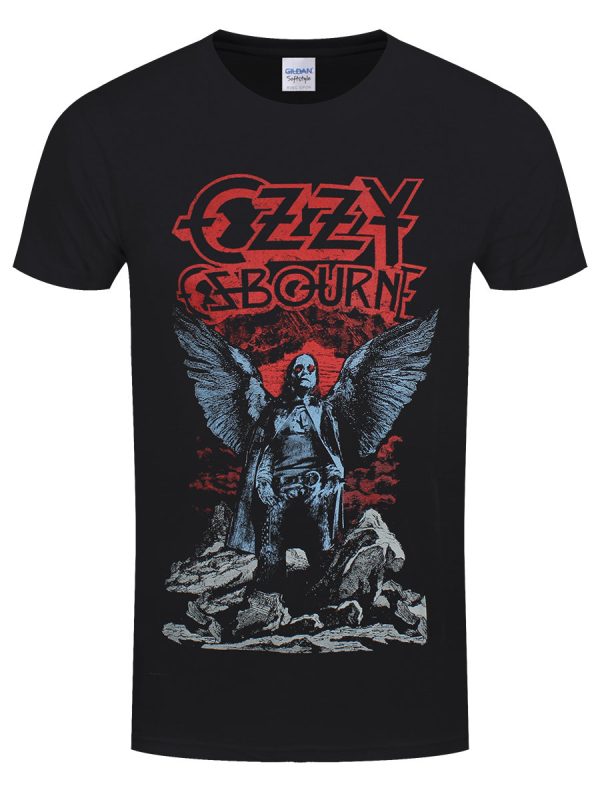 Ozzy Osbourne Angel Wings Men’s Black T-Shirt