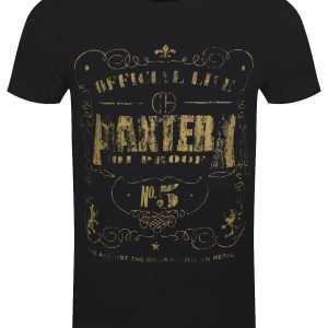 Pantera 101 Proof Mens Black T Shirt 1