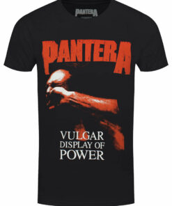 Pantera Red Vulgar Mens Black T Shirt 1