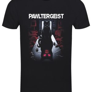 Pawltergeist Mens Black T Shirt 1