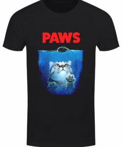 Paws Mens Black T Shirt 1
