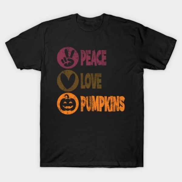 Peace Love Pumpkin Halloween 2023 vintage T-Shirt