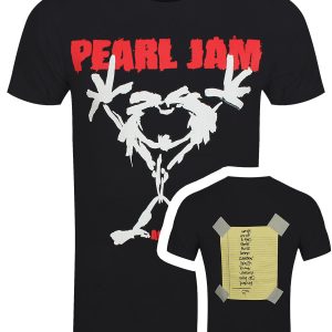 Pearl Jam Stickman Mens Black T Shirt 1