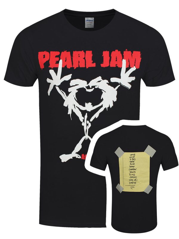 Pearl Jam Stickman Men’s Black T-Shirt