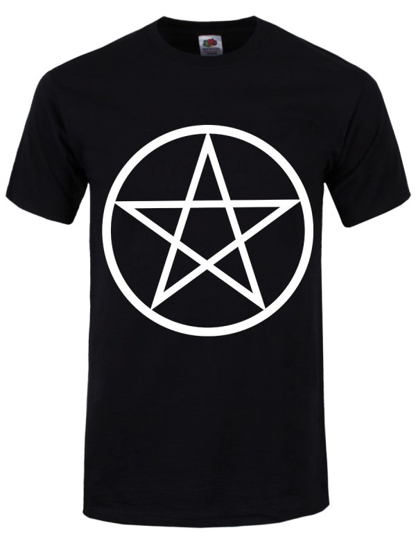 Pentagram T-Shirt – Gothic logo Black Mens