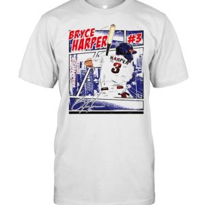 Philadelphia Baseball Bryce Harper #3 comic shirt