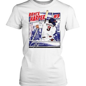 Philadelphia Baseball Bryce Harper #3 comic shirt