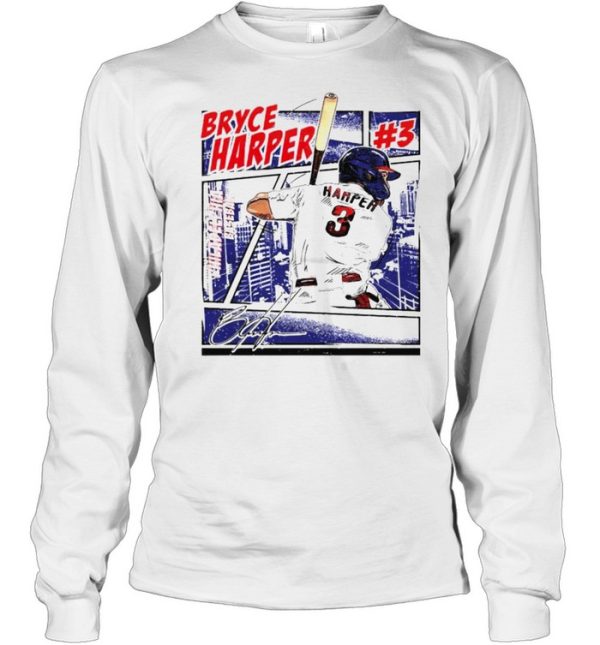 Philadelphia Baseball Bryce Harper #3 comic shirt