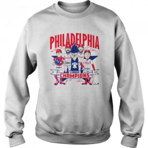 Philadelphia Phillies '22 League Champions Caricature retro shirt 4