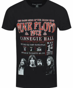 Pink Floyd Carnegie 72 Mens Black 100 Recycled Eco T Shirt 1