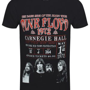 Pink Floyd Carnegie 72 Mens Black 100 Recycled Eco T Shirt 1