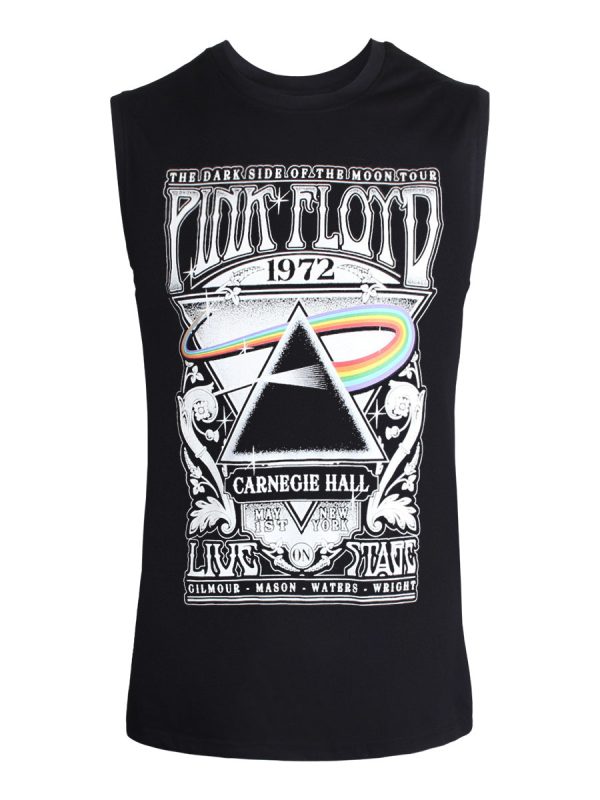 Pink Floyd Carnegie Hall Poster Men’s Black Tank Vest