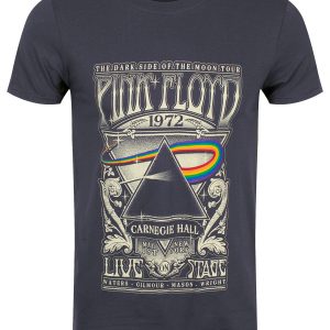 Pink Floyd Carnegie Hall Poster Men’s Charcoal T-Shirt