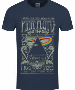 Pink Floyd Carnegie Hall Poster Mens Denim T Shirt 1
