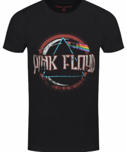 Pink Floyd Dark Side Of The Moon Vintage Mens Black T Shirt 1