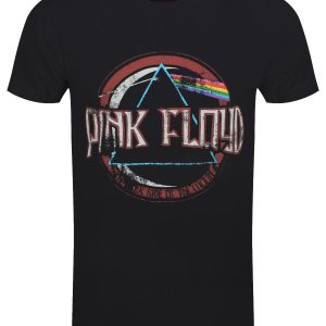 Pink Floyd Dark Side Of The Moon Vintage Mens Black T Shirt 1